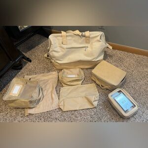 Beis Weekender bag and accessories